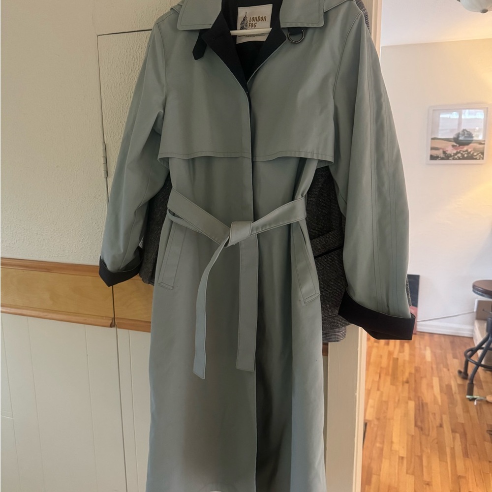London Fog Classic Black Trench Coat